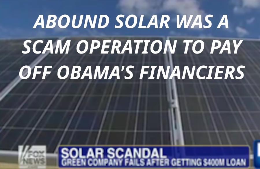 Abound Solar_s bankruptcy gave insiders a tax loss write off profit
Keywords: Rare Earth Mines Of Afghanistan, New America Foundation Corruption, Obama, Obama Campaign Finance, Obama FEC violations, Palo Alto Mafia, Paypal Mafia, Pelosi Corruption, Political bribes, Political Insider,  Eric Schmidts Sex Penthouse, SEC Investigation