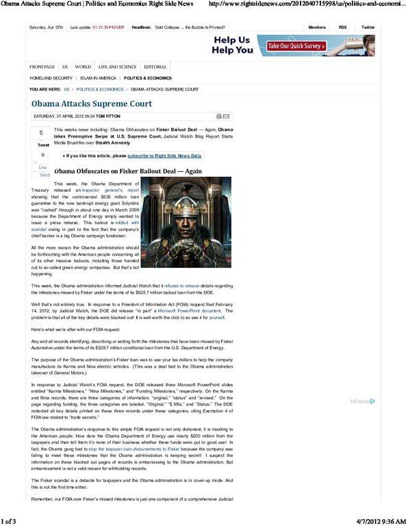 Obama-Attacks-Supreme-Court-_-Politics-and-Economics-Right-Side-News-pdf
Keywords: Rare Earth Mines Of Afghanistan, New America Foundation Corruption, Obama, Obama Campaign Finance, Obama FEC violations, Palo Alto Mafia, Paypal Mafia, Pelosi Corruption, Political bribes, Political Insider,  Eric Schmidts Sex Penthouse, SEC Investigation