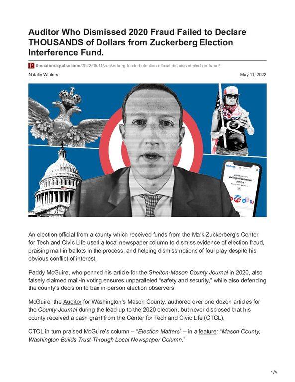 thenationalpulse.com-Auditor-Who-Dismissed-2020-Fraud-Failed-to-Declare-THOUSANDS-of-Dollars-from-Zuckerberg-Election-Inte-pdf
Keywords: Rare Earth Mines Of Afghanistan, New America Foundation Corruption, Obama, Obama Campaign Finance, Obama FEC violations, Palo Alto Mafia, Paypal Mafia, Pelosi Corruption, Political bribes, Political Insider,  Eric Schmidts Sex Penthouse, SEC Investigation