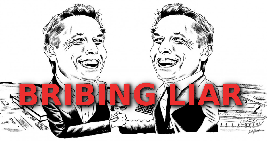 ELON MUSK FANATICAL LIAR Elon Musk Corruption And Crappy Engineering Make Tesla Cars So Unsafe 
Keywords: Rare Earth Mines Of Afghanistan, New America Foundation Corruption, Obama, Obama Campaign Finance, Obama FEC violations, Palo Alto Mafia, Paypal Mafia, Pelosi Corruption, Political bribes, Political Insider,  Eric Schmidts Sex Penthouse, SEC Investigation