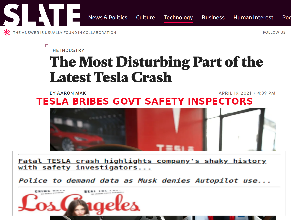 TESLA-OWNERS-ARE-ALL-ASSHOLES-MUSK-1
Keywords: Rare Earth Mines Of Afghanistan, New America Foundation Corruption, Obama, Obama Campaign Finance, Obama FEC violations, Palo Alto Mafia, Paypal Mafia, Pelosi Corruption, Political bribes, Political Insider,  Eric Schmidts Sex Penthouse, SEC Investigation