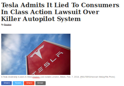 TESLA LIED TO CONSUMERS ON SAFETY Elon Musk Corruption And Crappy Engineering Make Tesla Cars So Unsafe 
Keywords: Rare Earth Mines Of Afghanistan, New America Foundation Corruption, Obama, Obama Campaign Finance, Obama FEC violations, Palo Alto Mafia, Paypal Mafia, Pelosi Corruption, Political bribes, Political Insider,  Eric Schmidts Sex Penthouse, SEC Investigation