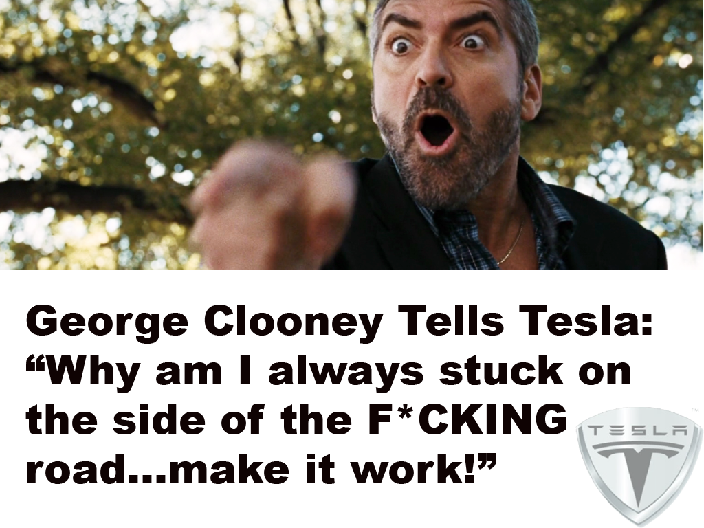 clooney-tesla Elon Musk Corruption And Crappy Engineering Make Tesla Cars So Unsafe 
Keywords: Rare Earth Mines Of Afghanistan, New America Foundation Corruption, Obama, Obama Campaign Finance, Obama FEC violations, Palo Alto Mafia, Paypal Mafia, Pelosi Corruption, Political bribes, Political Insider,  Eric Schmidts Sex Penthouse, SEC Investigation