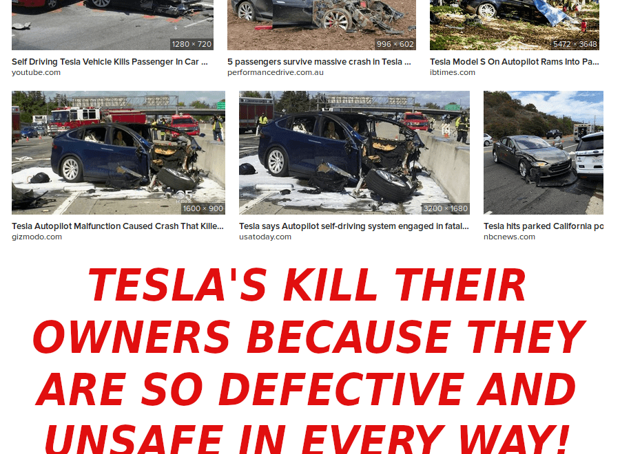 teslas-kill-their-owners-666-900x660
Keywords: Rare Earth Mines Of Afghanistan, New America Foundation Corruption, Obama, Obama Campaign Finance, Obama FEC violations, Palo Alto Mafia, Paypal Mafia, Pelosi Corruption, Political bribes, Political Insider,  Eric Schmidts Sex Penthouse, SEC Investigation