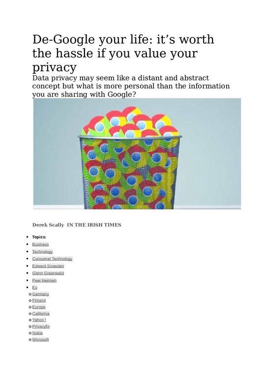 DeGoogle-your-life-it___s-worth-the-hassle-if-you-value-your-privacy-pdf
Keywords: Rare Earth Mines Of Afghanistan, New America Foundation Corruption, Obama, Obama Campaign Finance, Obama FEC violations, Palo Alto Mafia, Paypal Mafia, Pelosi Corruption, Political bribes, Political Insider,  Eric Schmidts Sex Penthouse, SEC Investigation