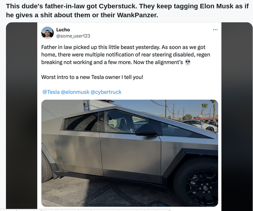 WANK PANZER TESLA SCUM CAR
Keywords: Rare Earth Mines Of Afghanistan, New America Foundation Corruption, Obama, Obama Campaign Finance, Obama FEC violations, Palo Alto Mafia, Paypal Mafia, Pelosi Corruption, Political bribes, Political Insider,  Eric Schmidts Sex Penthouse, SEC Investigation